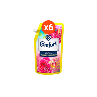 คอมฟอร์ท อัลตร้า น้ำเดียว น้ำยาปรับผ้านุ่ม สีชมพู 540 มล. x6 Comfort Ultra One Rinse Fabric Softener Pink UNILEVER