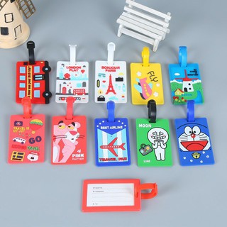 ป้ายห้อยกระเป๋าเดินทาง แท็กห้อยกระเป๋า Cute Cartoon Travel Luggage Tag