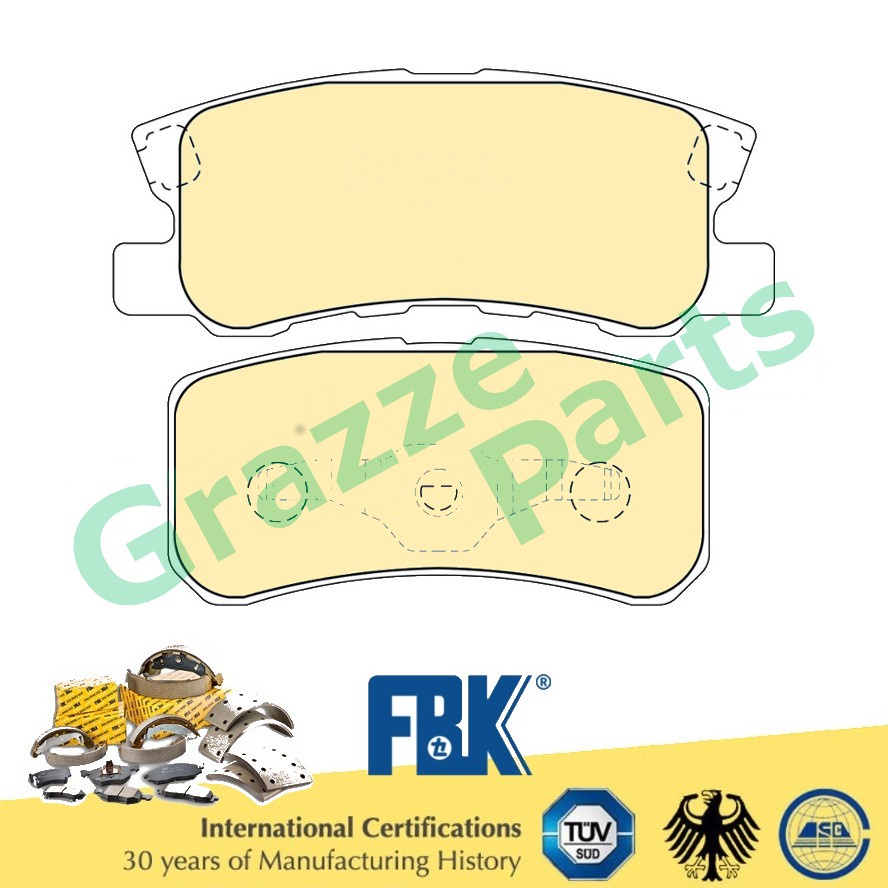 FBK แผ่นดิสก์เบรคด้านหลังสําหรับ FD6095S Mitsubishi ASX Airtrek 2.4 3.0 Lancer CX4A CY4A Pajero 6G72