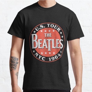 เสื้อผ้าผชเสื้อยืด พิมพ์ลาย Rock The Beatles Rock The BeatlesS-5XL