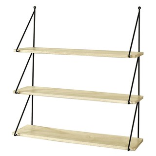 แผ่นชั้นขอบตรง STACKO 60x15x65 ซม. สีธรรมชาติWALL SHELF STACKO 60X15X65CM NATURAL