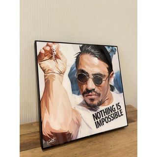 Saltbae กรอบรูป ตกแต่งห้อง ตกแต่งบ้าน มีที่แขวนพร้อมติดตั้งขึ้นผนัง