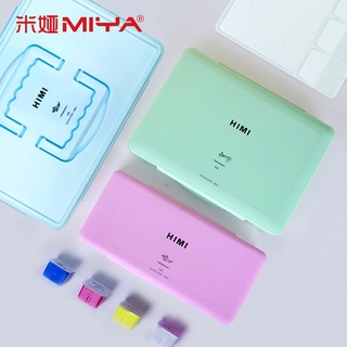 [สินค้าพร้อมสต็อก] สีกวอช Miya himi gouache 18/24 สี x 30ml การออกแบบถ้วยเยลลี่ที่ไม่ซ้ำใครกล่องพกพาศิลปินจานสีนักเรียน