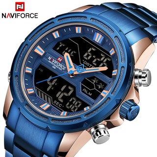 NAVIFORCE นาฬิกาข้อมือ แบบดิจิทัล กันน้ำ สไตล์สปอร์ต สำหรับผู้ชาย