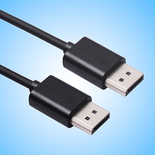 ชายเลน DisplayPort 1.8 ม. ไปยังสาย DisplayPort Male DP Adapter สำหรับตรวจสอบเดสก์ท็อป