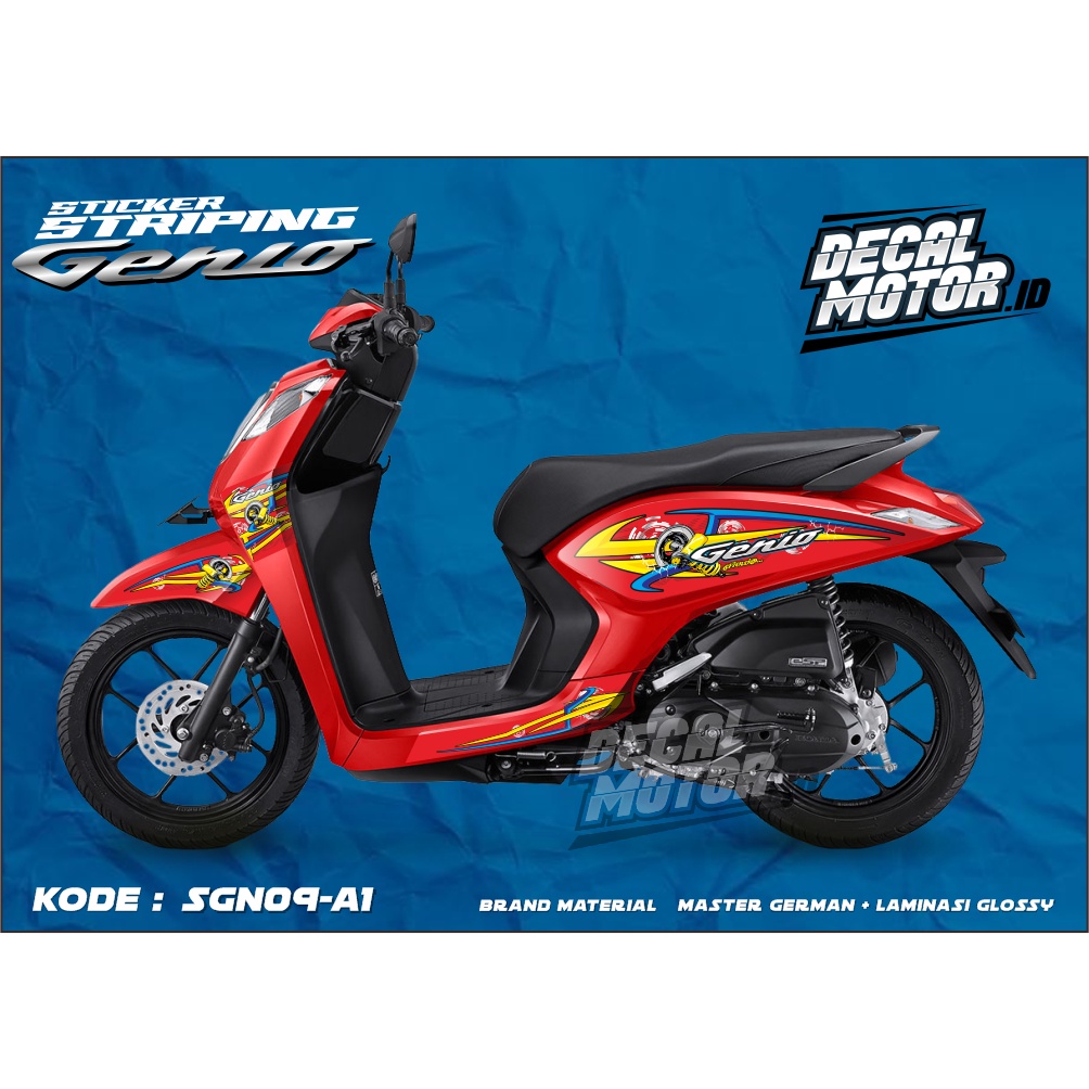 Honda Genio Striping - Cool Genio Sticker Full Color Design - SGN09