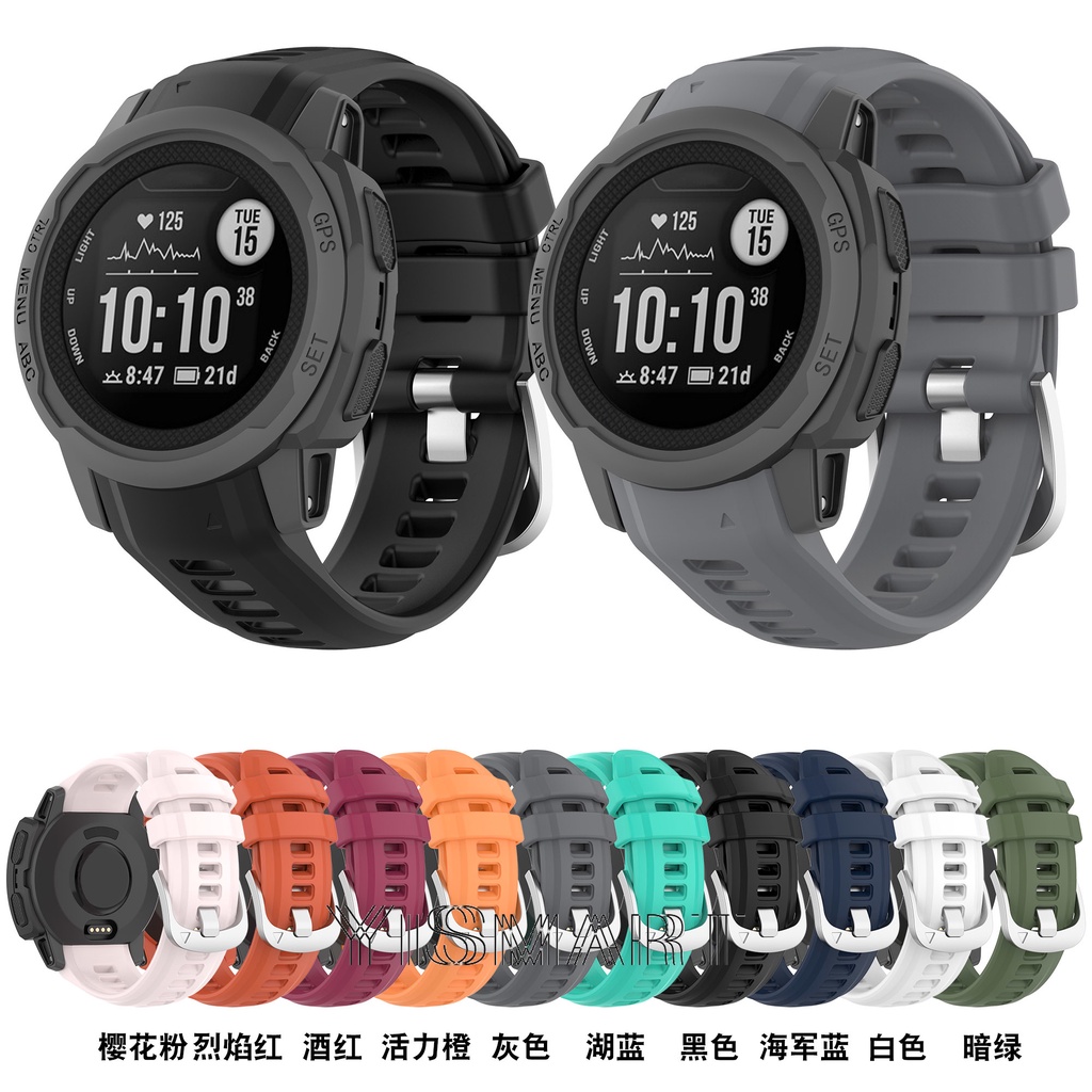 เหมาะสําหรับ Garmin Instinct 2S สายซิลิโคน Garmin Instinct 2S อย่างเป็นทางการสายรัดเดียวกันคุณภาพสูง