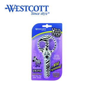 westcott กรรไกร5 นิ้ว รุ่น Wild ones – Stripes (ม้าลาย)