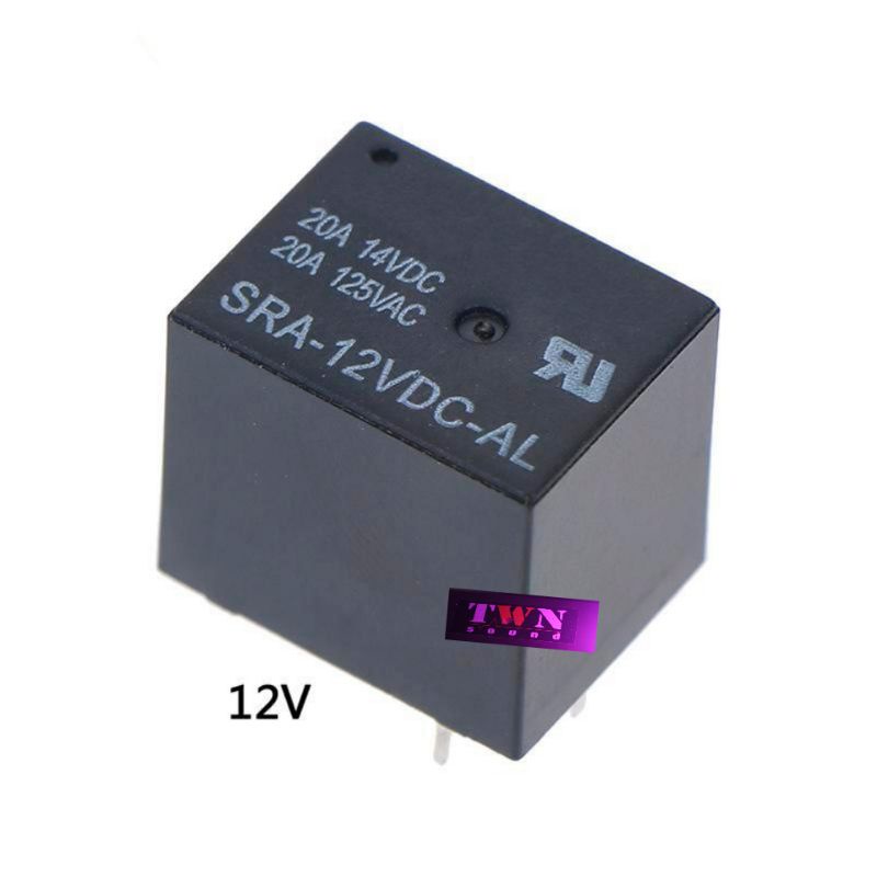0TOP รีเลย์ ตัวเล็ก SRA-12VDC-AL 12V 20A T74 ส่งจากไทย จำนวน 1 ตัว