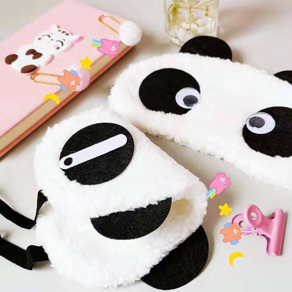 ผ้าปิดตา ลายการ์ตูนหมีแพนด้า น่ารัก พร้อมส่ง #B-0022
