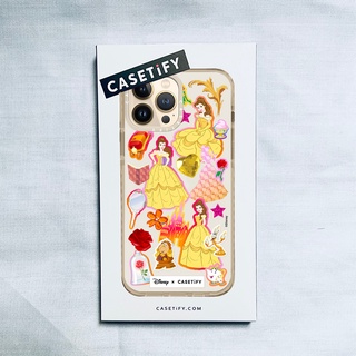 Casetify X Disney Princess Belle Beige เคส IPhone 14 13 12 11 Pro MAX Mini XS MAX XR X SE 6 6S 7 8 Plus เคสนิ่ม