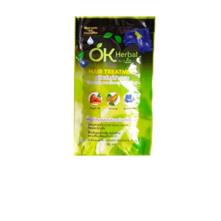 OK Herbal Hair Treatment โอเคเฮอร์เบิล ทรีทเม้นท์ บำรุงผม [30 ml.] [1 ซอง]