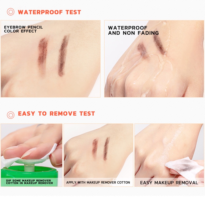 Gecomo ดินสอเขียนคิ้ว กันน้ํา ติดทนนาน สีธรรมชาติ - รูปที่ 2