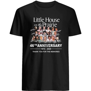 เสื้อยืดพิมพ์ลายเสื้อยืดเสื้อยืด พิมพ์ลายภาพยนตร์ Little House on The Movie Prairie ครบรอบ 46 ปี ของขวัญS-4XL