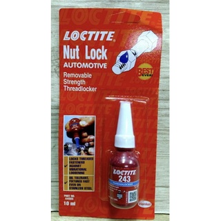 Loctite 243 น้ำยาล็อคเกลียว กันน็อตหลุด น็อตคลาย (ระดับปานกลาง) สินค้าพร้อมส่ง
