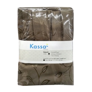 Chaixing Home ม่านหูกระเช้า หน้าต่าง KASSA HOME รุ่น Pollen ขนาด 110 x 140 ซม. สีน้ำตาล