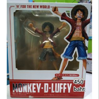 โมเดลวันพีช ลูฟี่ ( Monkey.d.luffy ) for the new world.  ตัวใหญ่  ราคา 450บาท