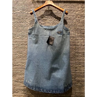 ชุดเดรส ปราด้า Organic denim dress Size S,M