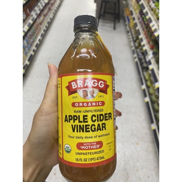 แบรค น้ำส้มสายชูหมักจากแอปเปิ้ล ออร์แกนิค (Bragg Apple Cider Vinegar Organic) 473 ml.