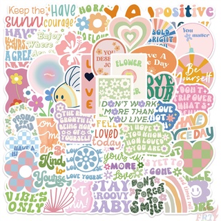 ❉ พาสเทลเดนมาร์ก สติกเกอร์ Positive Slang Series 01 ❉ สติกเกอร์แฟชั่น กันน้ํา DIY 50 ชิ้น/เซต