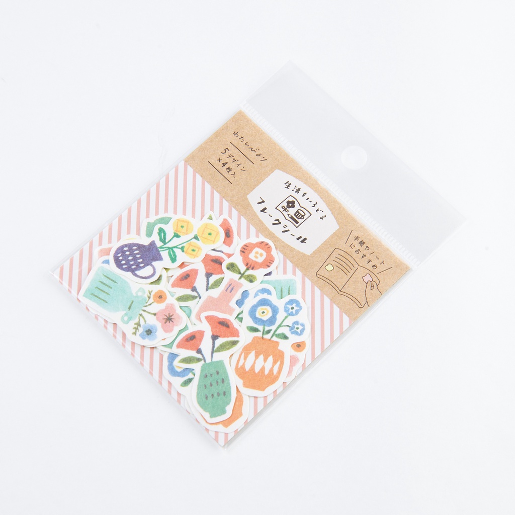 [ญี่ปุ่นสเตเรียรี่] Furukawashiko_japanese PAPER STICKER (FLOWER VASE)