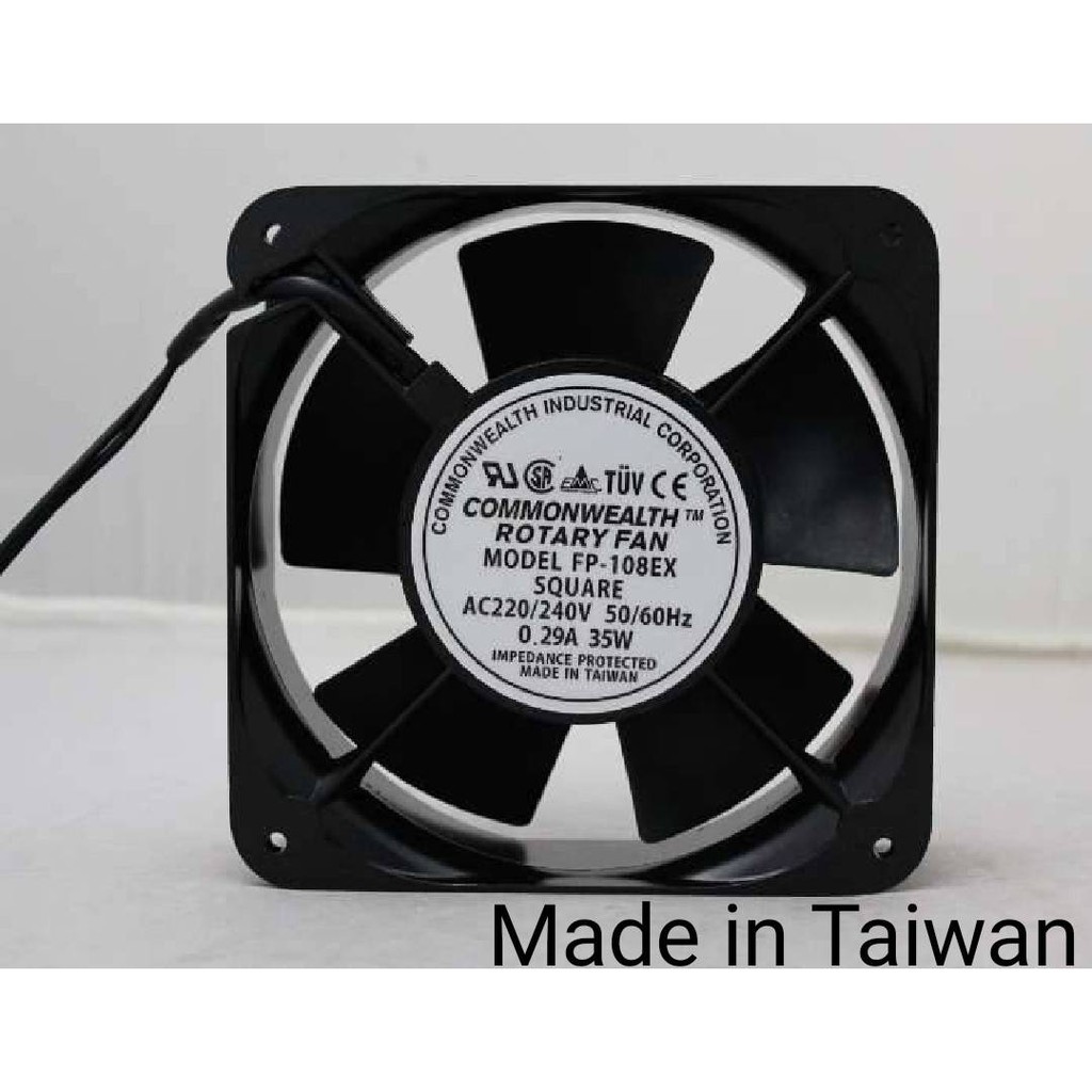 COMMONWEALTH ของแท้ 100% FP-108EX-S AC220/240V Ac Axial Fan พัดลมระบายความร้อน 6 นิ้ว  ขนาด 150x150x