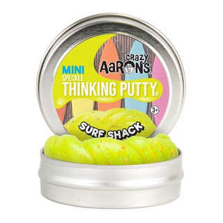 Crazy Aarons Thinking Putty SUMMER COLLECTION : รุ่น SPECKLE สี SURF SHACK สีเหลืองพร้อมกับเม็ดสีต่างๆ ขนาด 2 นิ้ว