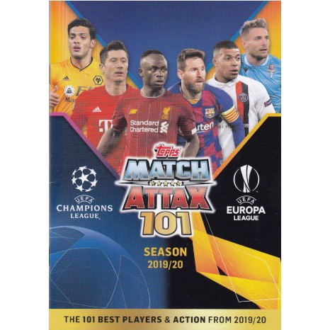 [W083-W101] 2019/20 Match Attax 101 World Stars การ์ดธรรมดา