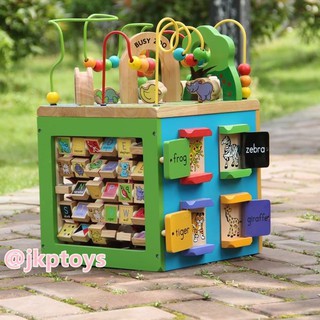 Todds &amp; Kids Toys ของเล่นไม้เสริมพัฒนาการ กล่องกิจกรรม Busy zoo