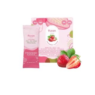 โปรโมชั่น : ส่งฟรี...P.lean Plant Protein Drink Cocoa  Strawberry Flavour - 7 Sachets