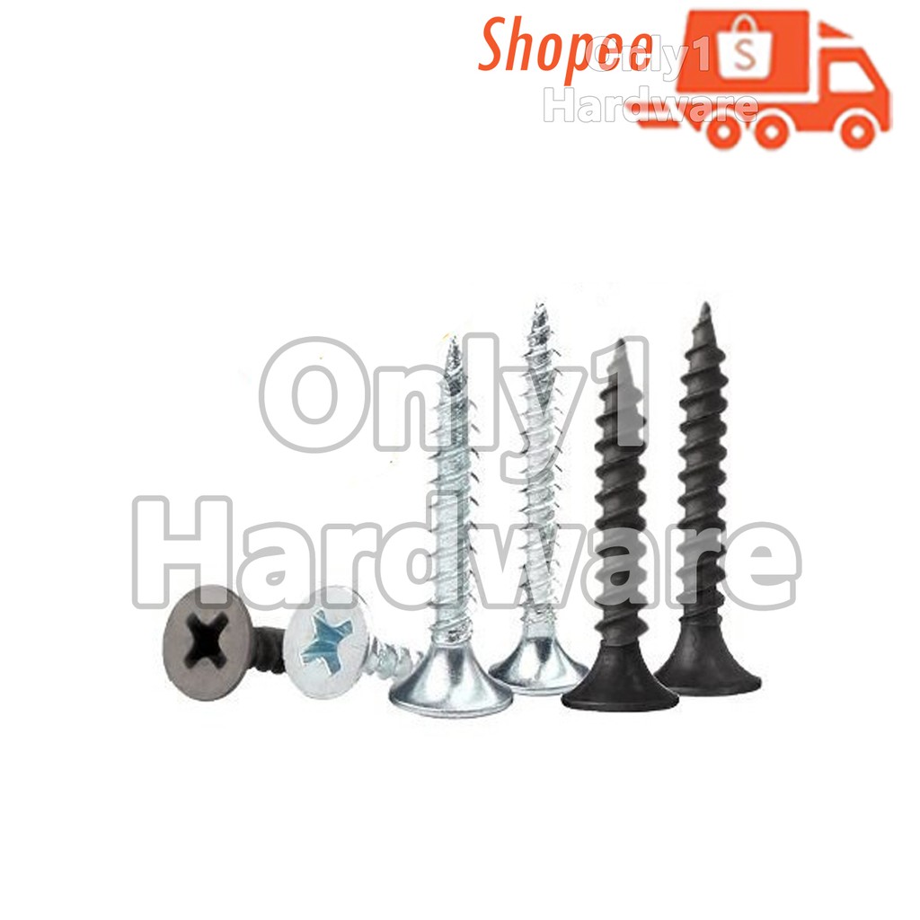 แพ็ค 6 DRYWALL SCREW WHITE DRYWALL SCREW BLACK DRYWALL SCREW PACKET