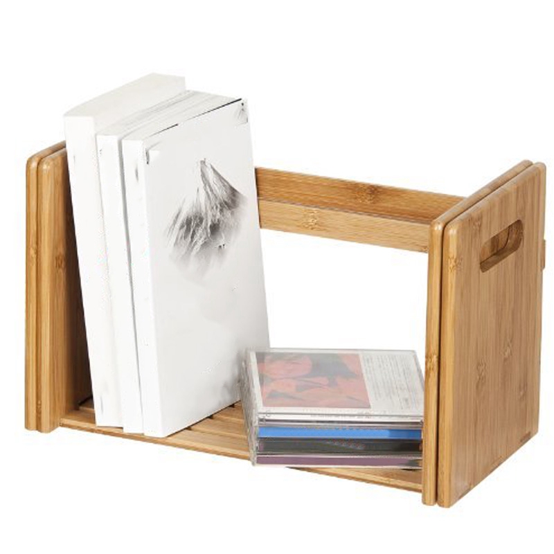 Bamboo Extension Book Rack Desktop Bookcase,for Office Home Tabletop ...