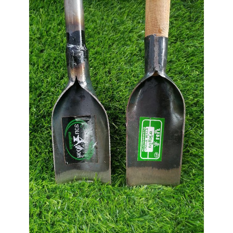 เสียมเล็ก​พร้อมด้าม เสียมด้ามไม้​ เสียมด้ามเหล็ก​ เหล็กแข็งแรง​ คม​ ทนทาน​ ใช้งานคุ้มค่าคุ้มราคา - รูปที่ 2