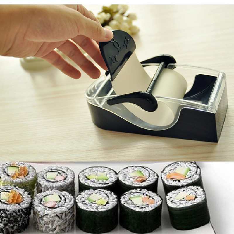 เครื่องทำซูชิ เครื่องม้วนซูชิ อุปกรณ์ทำซูชิ ซูชิโรล เครื่องทำอาหารญี่ปุ่น ทำเองที่บ้านได้ง่ายๆ Magic Roll Sushi Maker