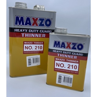 ทินเนอร์ Maxzo เบอร์ 210 สำหรับผสม สีน้ำมัน สีรองพื้นเหล็กชุบซิงค์  Maxzo Rust Tech