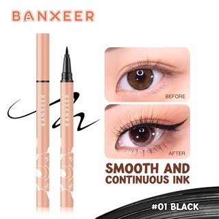 BANXEER  Eyeliner Pen อายลายเนอร์ ปากกาอายไลเนอร์แบบน้ำ กันน้ํา แห้งเร็ว Black