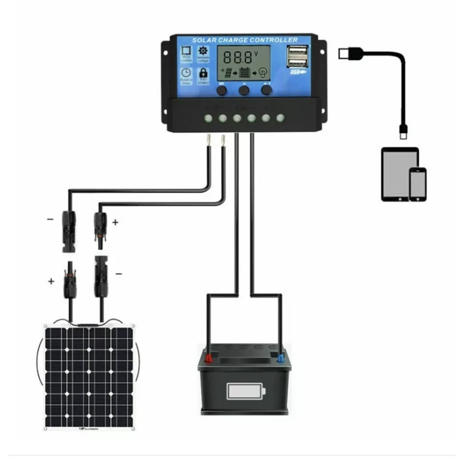 PWM Solar Charger Controller 10A , 30A โซล่า ชาร์จ คอนโทรลเลอร์
