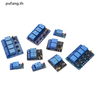 Pufang โมดูลรีเลย์ 5V 12V 24V พร้อมเอาท์พุตรีเลย์ออปโต้คัปเปลอร์ 1 2 4 ทาง