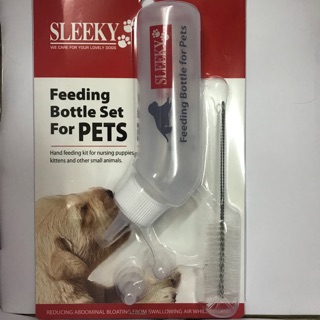 SLEEKY ชุดขวดนมสำหรับลูกสุนัข,ลูกแมวและสัตว์ขนาดเล็กต่างๆ