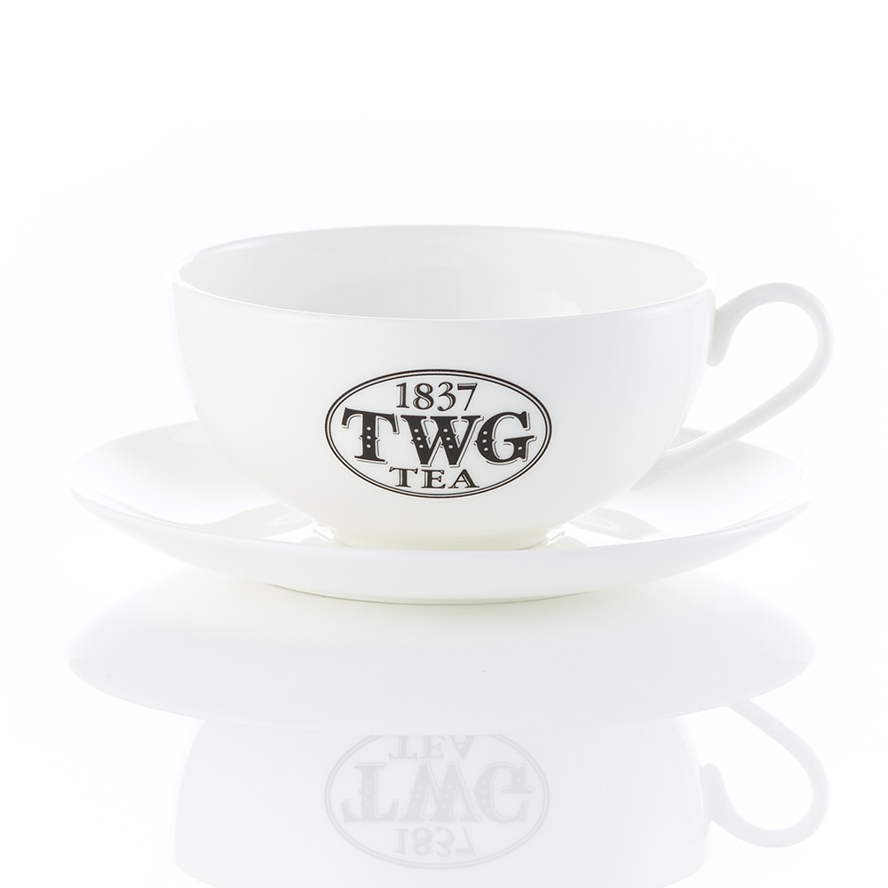 TWG TEA MORNING TEACUP AND SAUCER  / ชา ทีดับเบิ้ลยูจี มอร์นิ่ง ทีคัพ แอนด์ ซอสเซอร์ แก้วชาและจานรองแก้ว