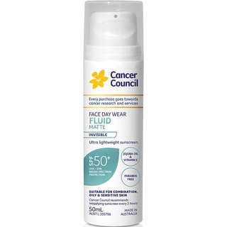 สูตรน้ำ บางเบามาก Cancer Council SPF 50+ Fluid Matte Invisible 50ml