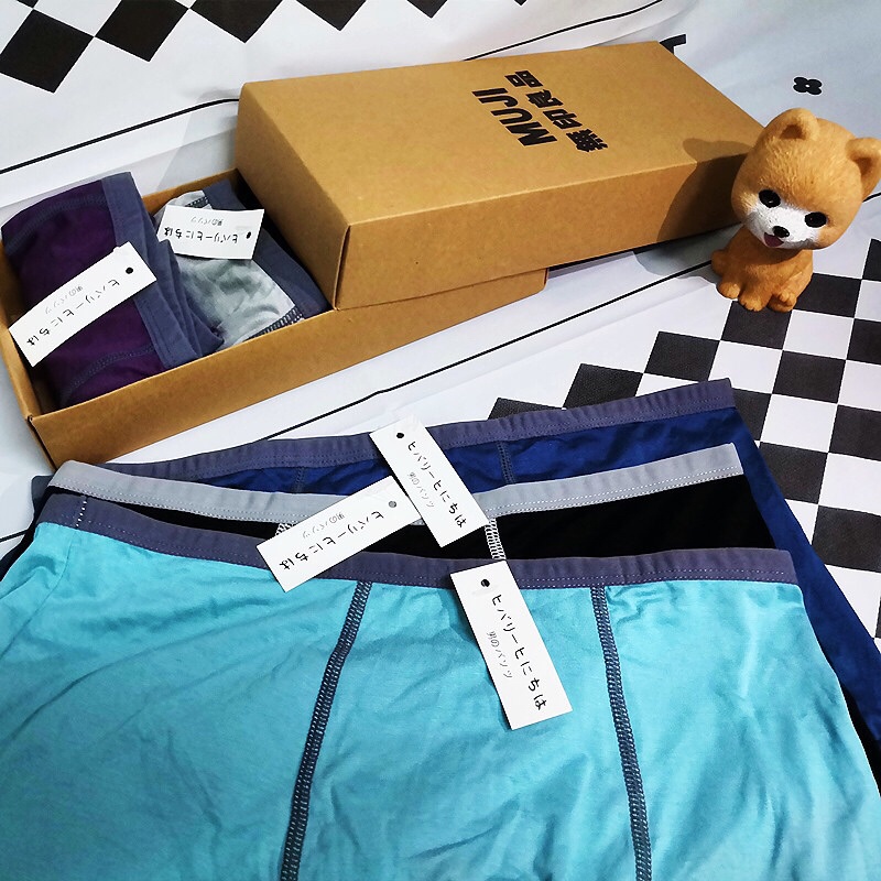 กางเกงในผู้ชาย (กล่อง5ตัว5สี)เนื้อผ้าcotton กางเกงในชาย809