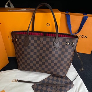 💥กระเป๋าถือ💥 Louis vuitton neverfull pm damier