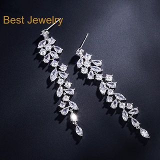 Best Jewelryต่างหูเพชรเกรดพรีเมี่ยม ประกายไฟเทียเท่าเพชรแท้ เครื่องประดับออกงาน เกรดสวย สร้อยเพชร รับ dropship