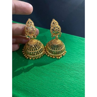 48 Jhumka Jhumka Ethnic ต่างหูลูกปัด ประดับพู่ สไตล์อินเดียดั้งเดิม สําหรับงานแต่งงาน