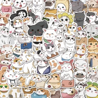 ญี่ปุ่นการ์ตูนแมวสติกเกอร์ 62 ชิ้นน่ารักกันน้ํา ง เอแคลส์ แล็ปท็อปโทรศัพท์มือถือตกแต่ง น่ารัก เครื่องเขียนของขวัญ