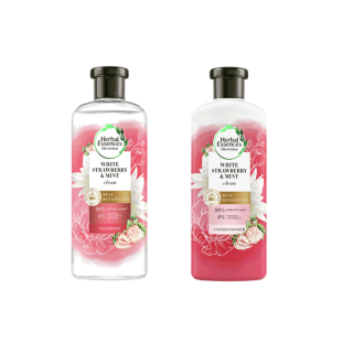 [ส่งฟรี][ใหม่] Herbal Essences เฮอร์บัลเอสเซนส์คลีนไวท์สตรอเบอรี่ & สวีท มินท์ 400 มล. [Vegan / Paraben & Silicone Free]