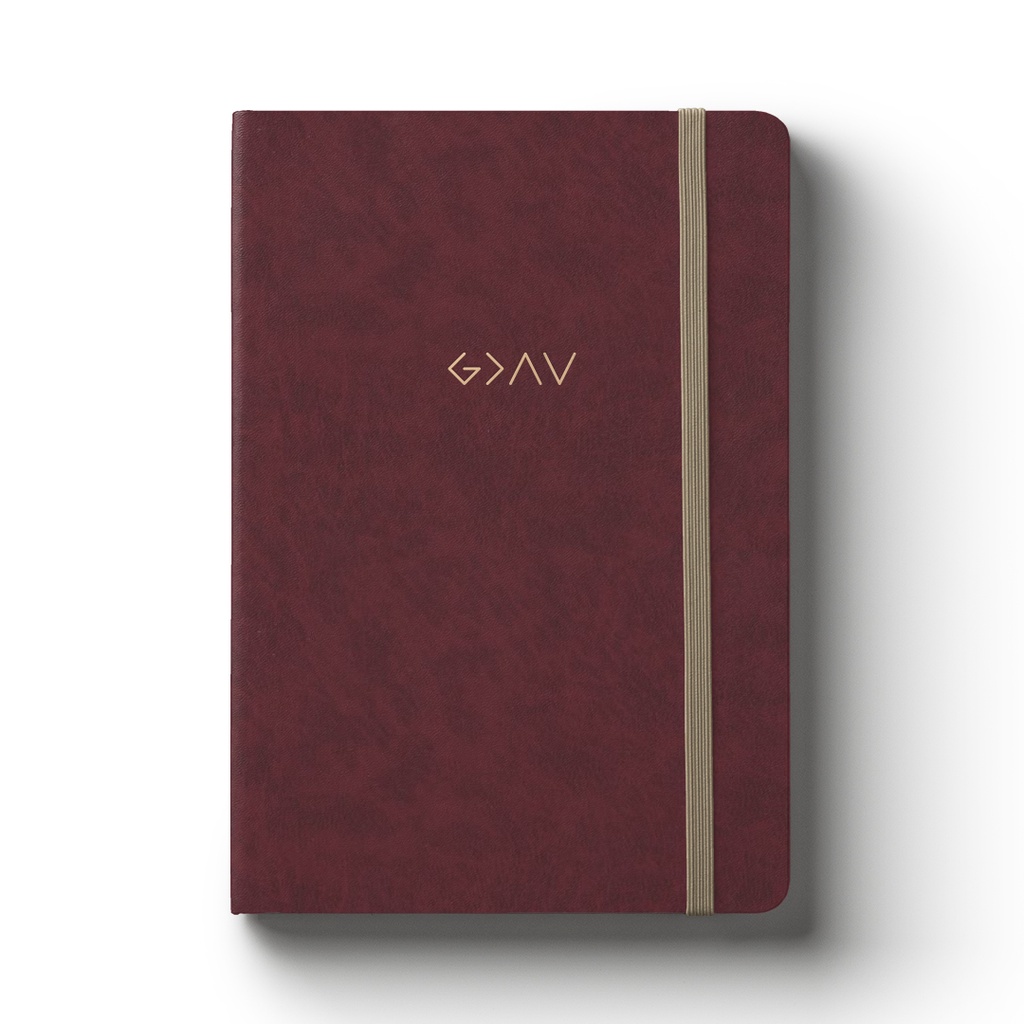 A5 Maroon Faith Journal