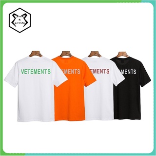 เสื้อยืดขายดีที่สุด vetements เสื้อยืดแฟชั่นสําหรับ unisex ผ้าฝ้ายแขนสั้นทรงหลวมขนาดพลัส s - xl