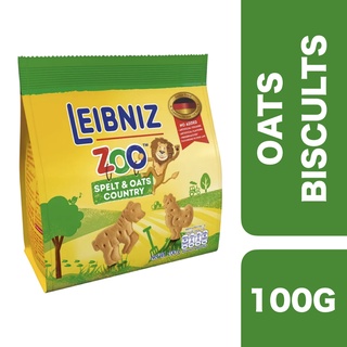 Bahlsen Leibniz Zoo Country Biscuit 100g ++ บาวเซ่น บิสกิตผสมธัญพืชรูปสัตว์ 100 กรัม